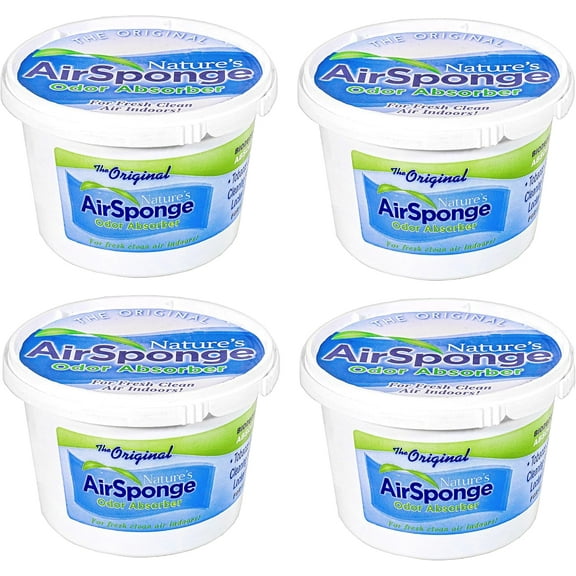 Nature's Air Sponge Odor Absorber and Eliminator Unscented Plastic Tub 1 Lb. 4-Pack
