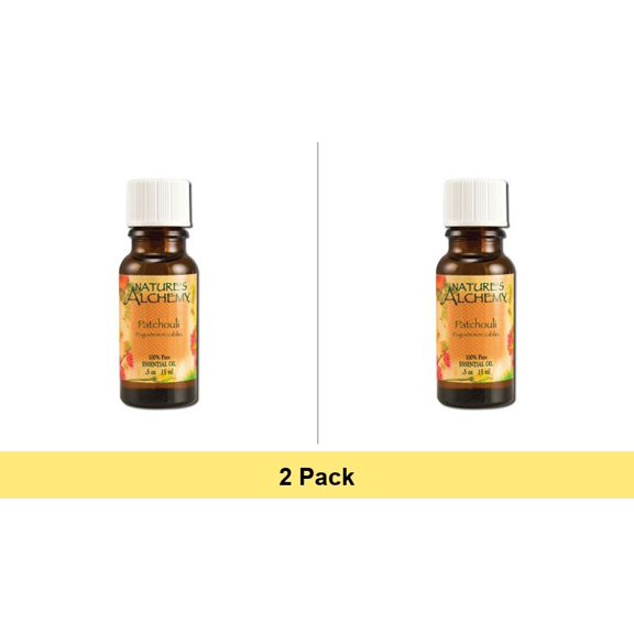 Nature's Alchemy Patchouli Pure Essential Oil 0.5 Oz - 2 Pack
