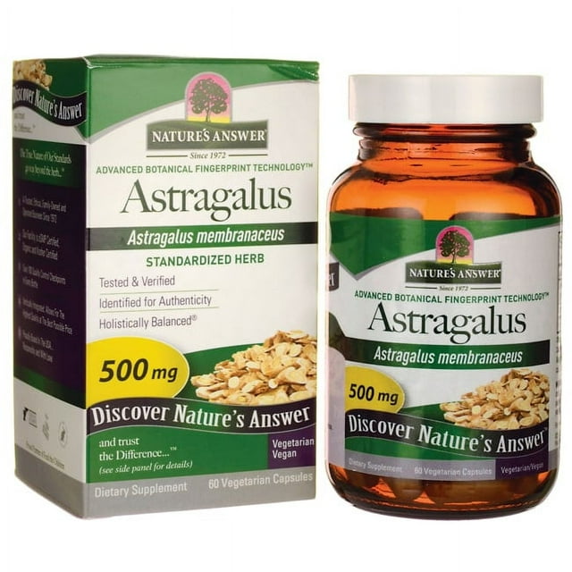 Nature's Answer Astragalus Root Extract 60 Vegetarian Capsules Single