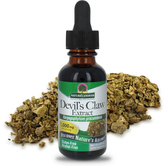 Nature's Answer Devil's Claw Extract – Alcohol-Free Herbal Joint & Bone Support – 1,000 mg – Holistically Balanced – 1 fl oz (30 ml)
