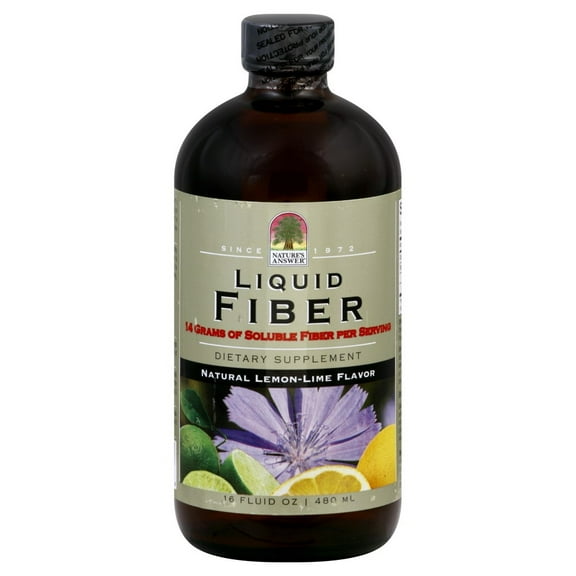 Nature's Answer Liquid Fiber Natural Lemon - Lime Flavor Original - 16Ounce
