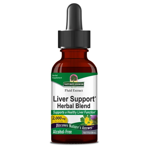 Natures Answer Liver Support Supplement, Alcohol Free, 1oz