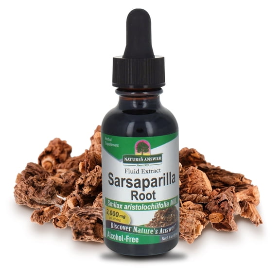 Nature's Answer Alcohol-Free Sarsaparilla Root Extract, 1 Fl Oz