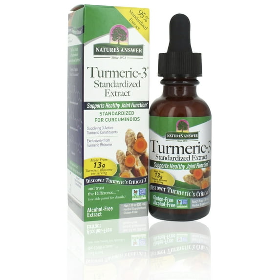Nature's Answer Turmeric-3 5000mg Extract, 1 Fl Oz