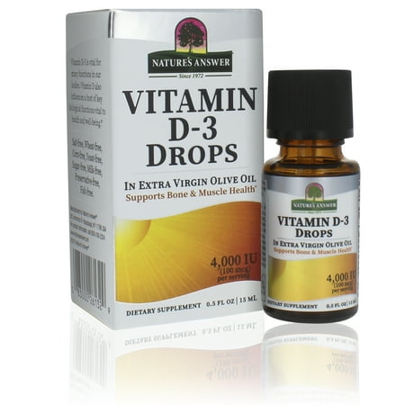 Nature's Answer Vitamin D3 Drops, 0.5 Fl Oz