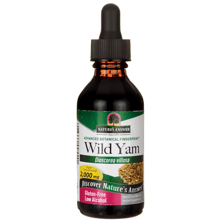 Nature's Answer Wild Yam Extract, 2 Fl Oz, Gluten-Free, Non-GMO, Kosher, Low Organic Alcohol
