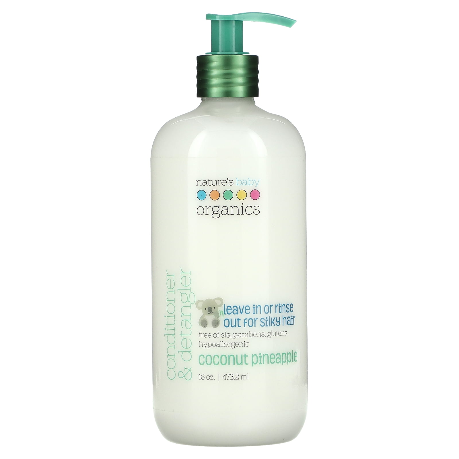 Nature's Baby Organics Conditioner & Detangler, Coconut Pineapple, 16 oz (473.2 ml)