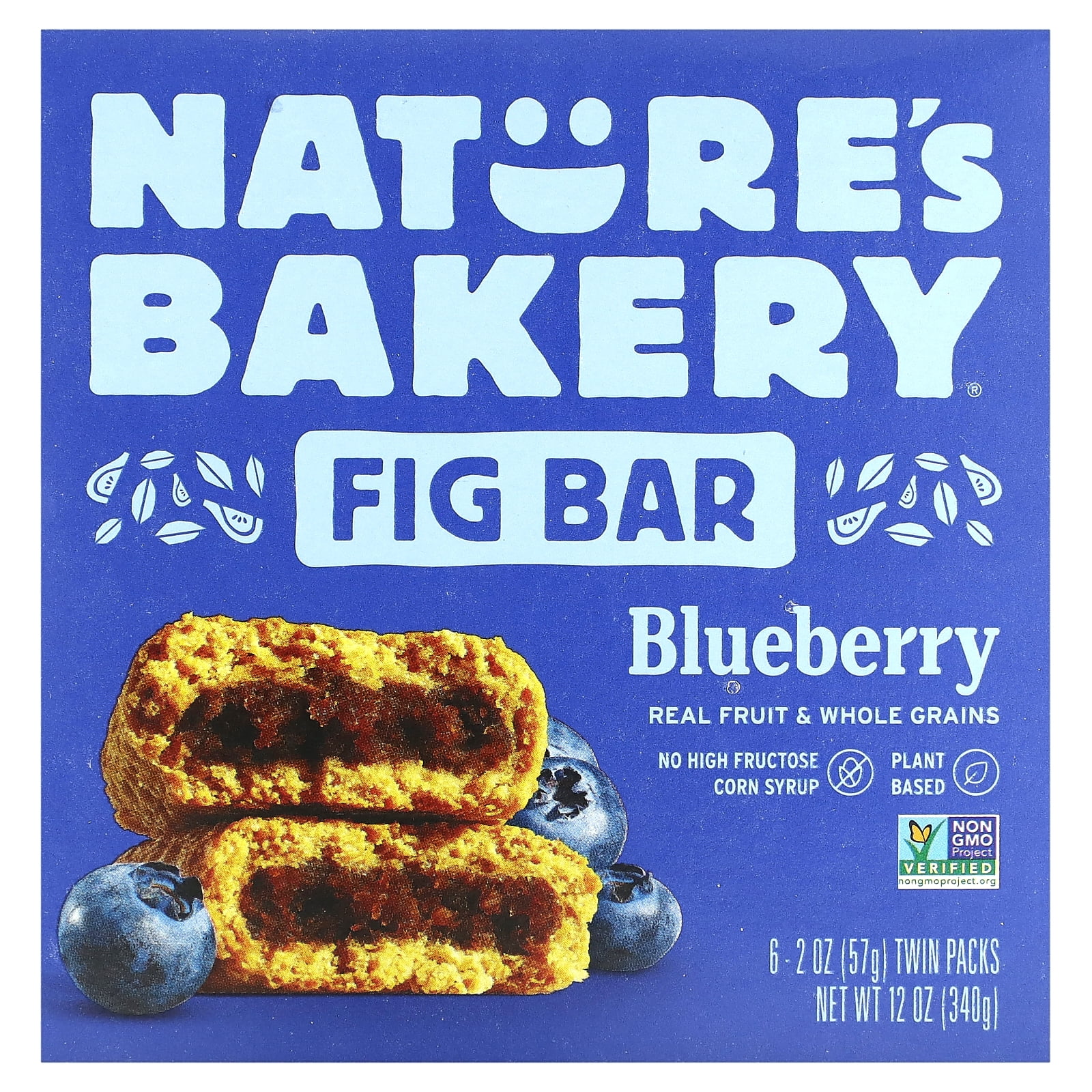 Nature's Bakery Blueberry Fig Bar, 2 oz, 6 count - Walmart.com