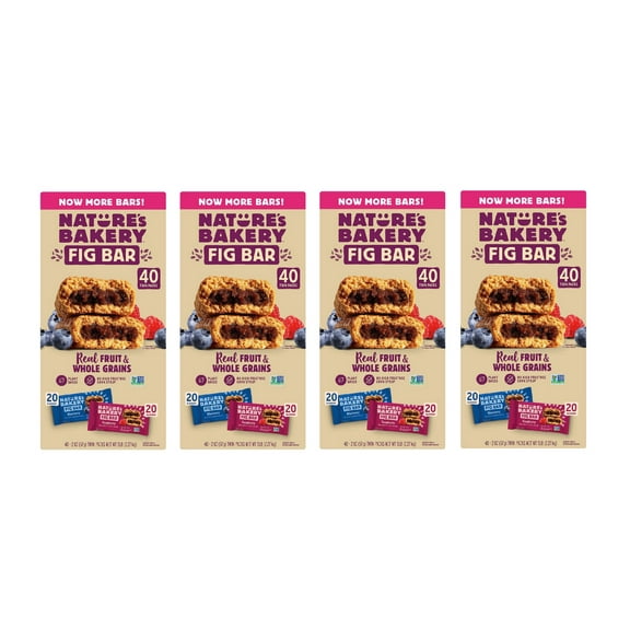 Nature's Bakery Fig Bar, Variety Pack, 2 oz, 40 ct 4PK