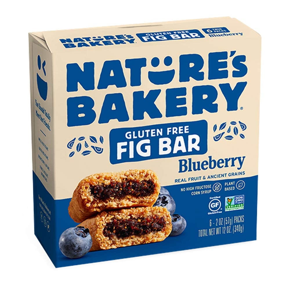 Nature's Bakery Gluten Free Fig Bar Blueberry -- 6 Bar Pack of 4