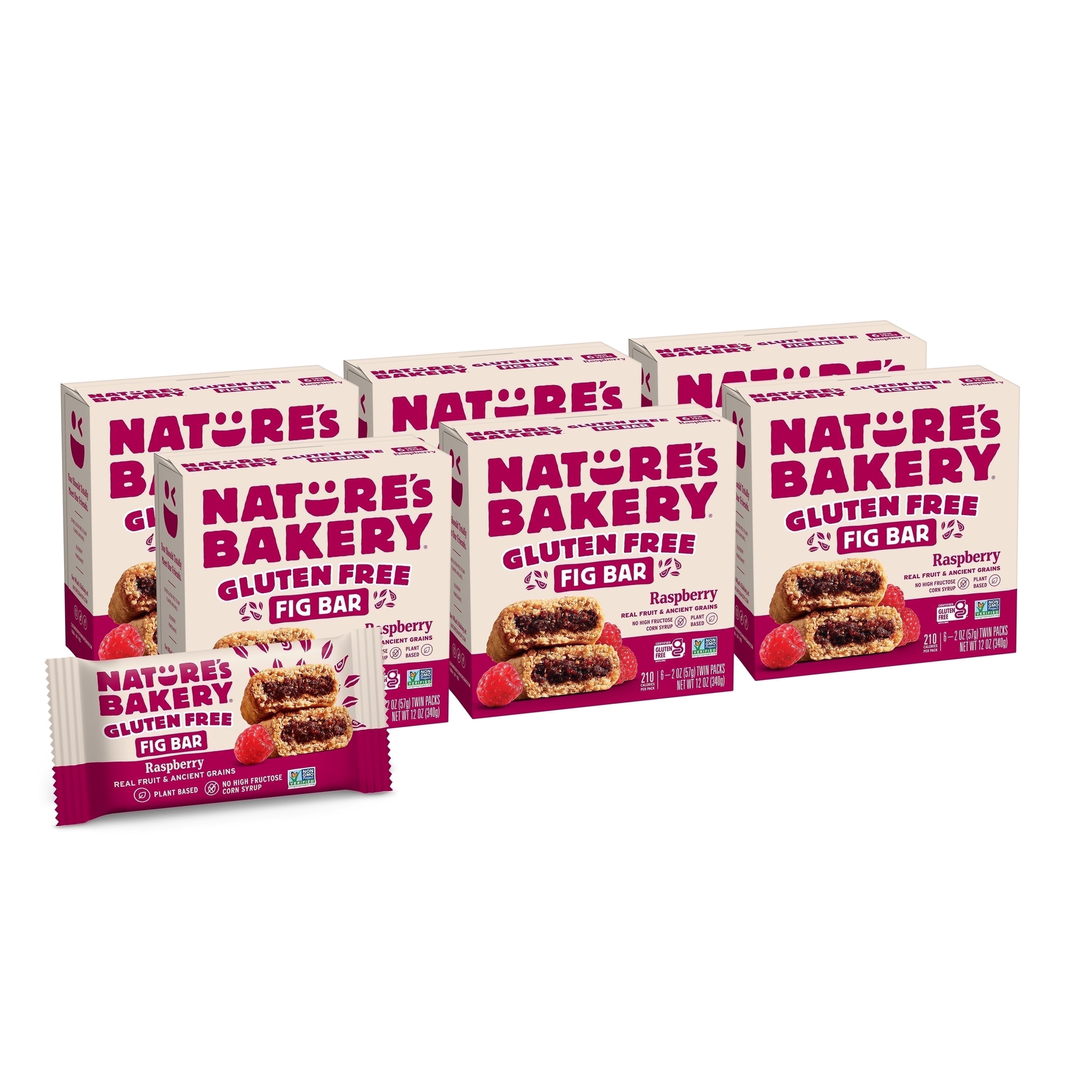 Nature's Bakery Gluten Free Raspberry, 2 oz Snack Bars (36 Ct), Vegan ...