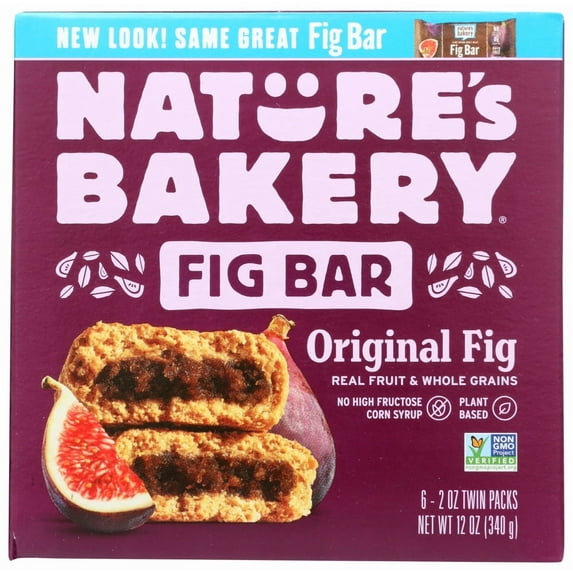 Nature's Bakery Original Fig Bars, 2 oz Snack Bars (36 Ct), Plant-Based, Non-GMO, Vegan