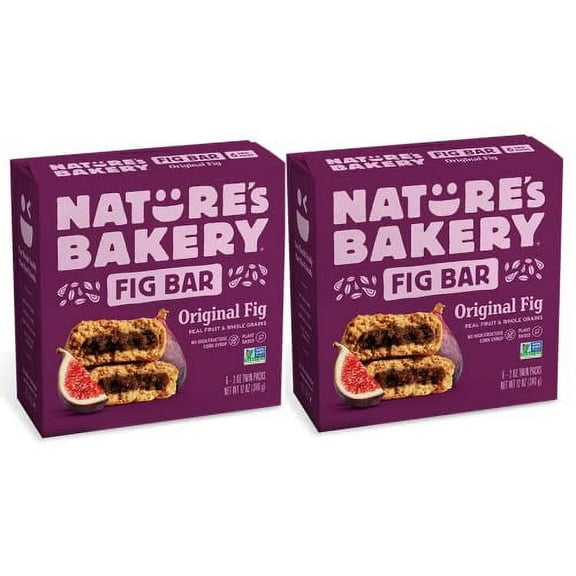 Nature's Bakery Original Real Fruit, Whole Grain Fig Bar- 12 ct. (Pack of 2)