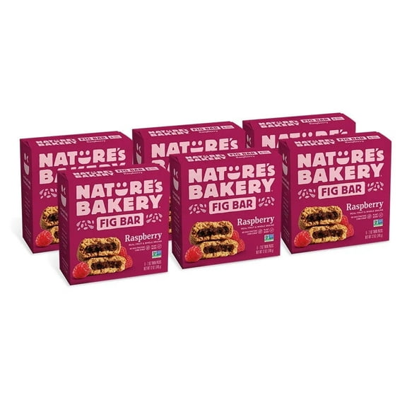 Nature's Bakery Raspberry Fig Bars, 2 oz Snack Bars (36 Ct), Plant-Based, Vegan, Non-GMO