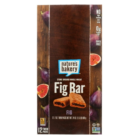 Nature's Bakery Stone Ground Whole Wheat Fig Bar - Original - Case of 12 - 2 oz.