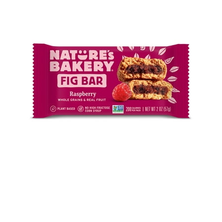 (84 pack) Nature's Bakery Raspberry Fig Bar in Convenient 2 oz Plastic Wrapper