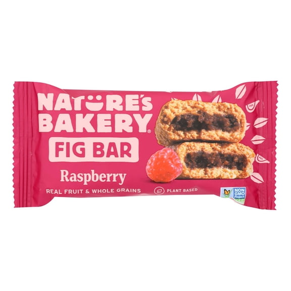 Nature's Bakery Stone Ground Whole Wheat Fig Bar - Raspberry - 2 oz - Case of 12