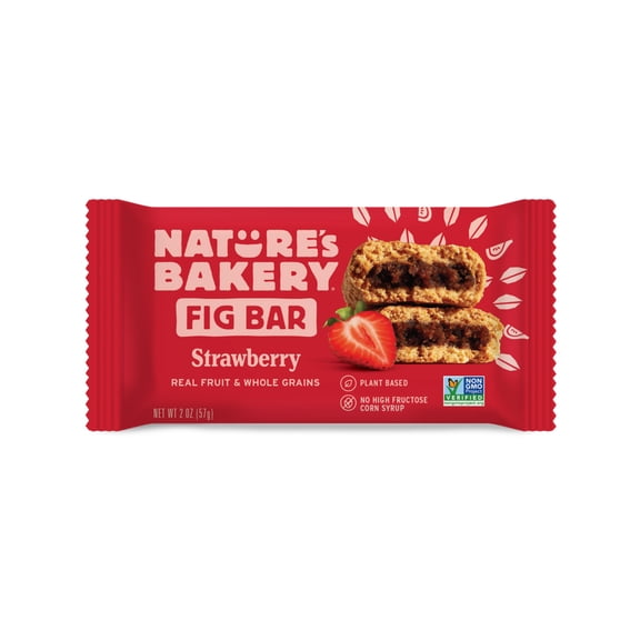 Nature's Bakery Strawberry Whole Wheat Fig Bars, 12 Count Box