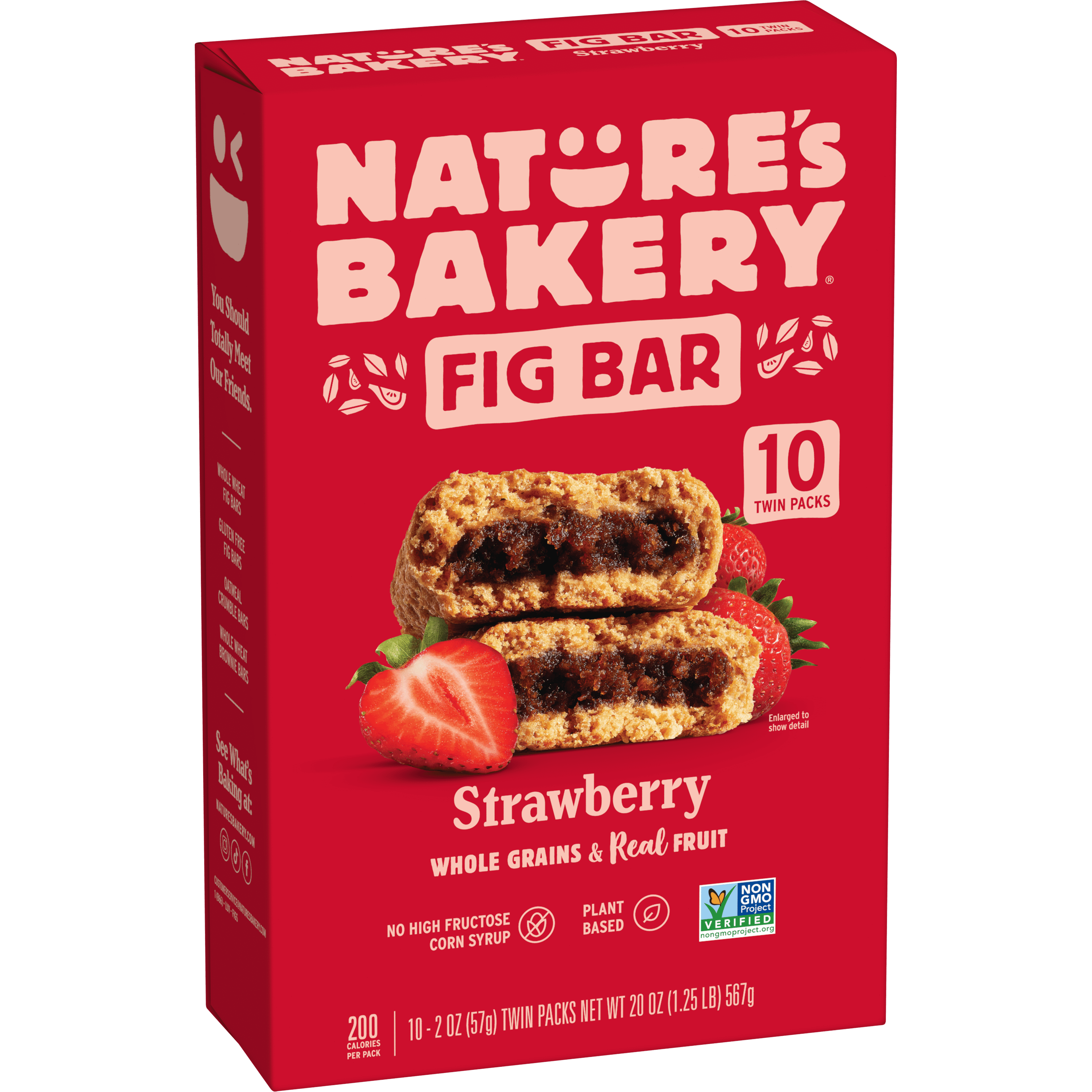 Nature's Bakery Whole Wheat Fig Bar Strawberry 10ct Carton