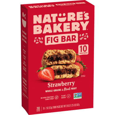 Nature's Bakery Whole Wheat Fig Bar Strawberry 10ct Carton