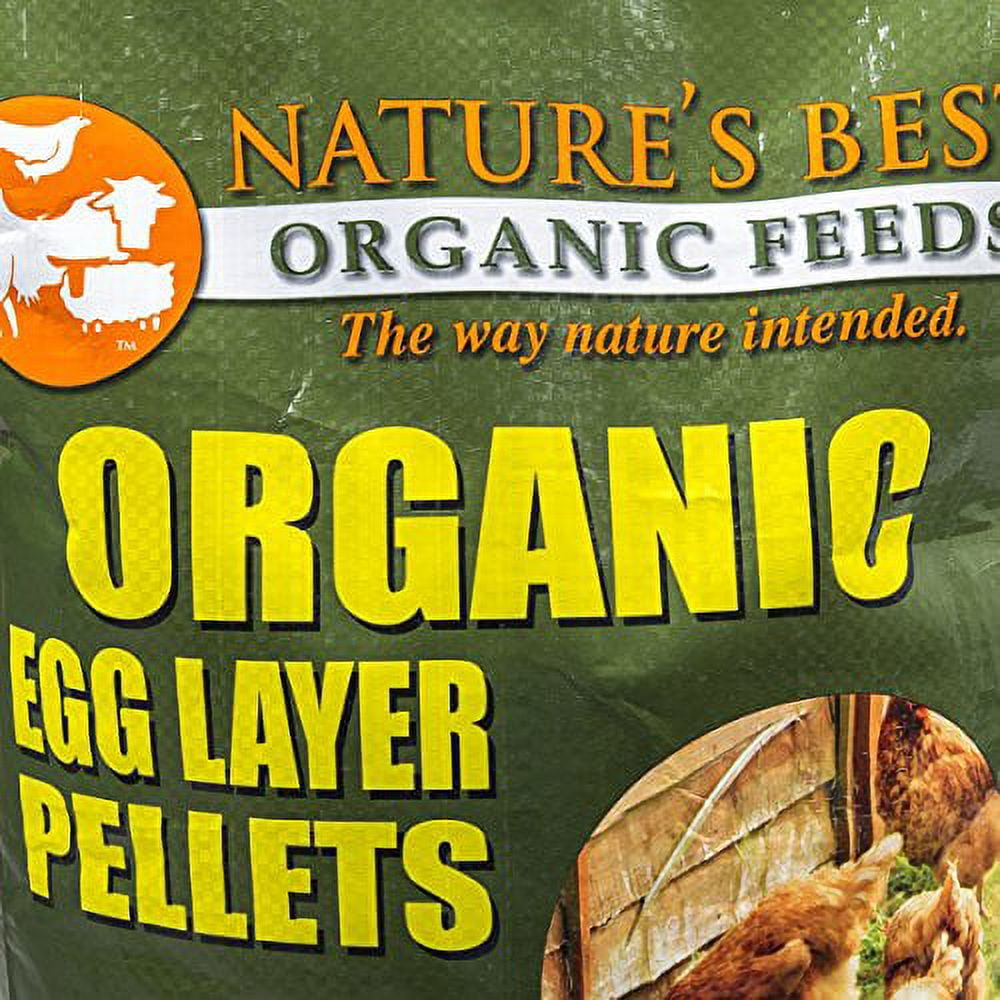 Nature's Best Organic Feeds 4BM0650P Organic Egg Layer Pellet, 40 lb