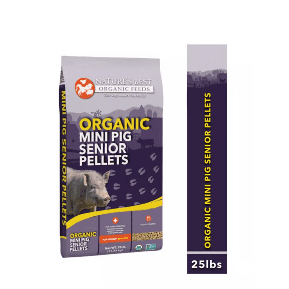 Nature's Best Organic Pelleted Mini Pig Senior, 25 lb.