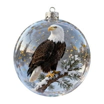 Nature’s Birds Crystal Glass Ornament Set, Hummingbird Ornaments for Christmas Tree Cardinal Bird Glass Clear Plastic Christmas Balls Xmas Tree Memorial Gifts, Holiday Family