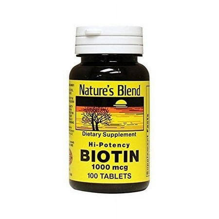 Nature's Blend Biotin Hi-Potency 1,000 mcg 100 Tabs