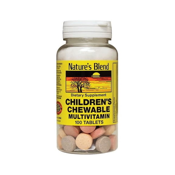 Nature's Blend Children's Chewable Multivitamin - 100 Tablets