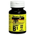 thumbnail image 1 of Nature's Blend Dietary Supplement Vitamin B-1, Preservative Free, 100ct, 3-Pack, 1 of 5