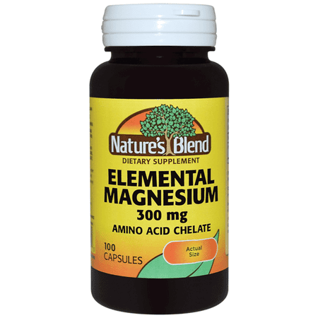 Elemental Magnesium Amino Acid Chelate 300 mg 100 Caps