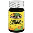 thumbnail image 1 of Nature's Blend Ferrous Gluconate Dietary Supplement - 100 Tablets, 1 of 2