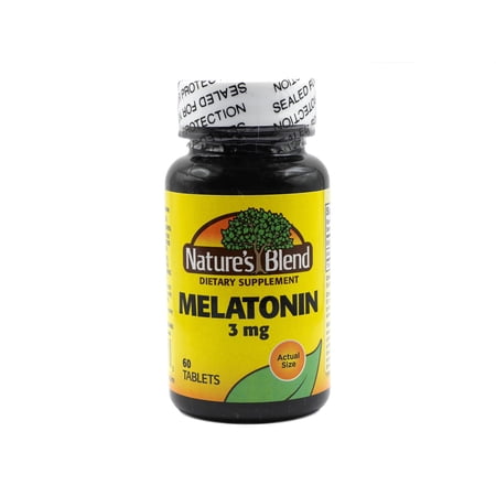 Nature's Blend Melatonin Tablets, 3 mg, 60 Count