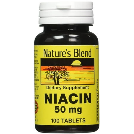 Nature's Blend Niacin 50 mg 50 mg 100 Tabs