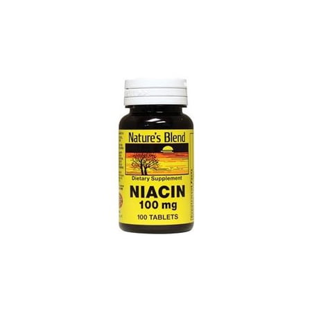 Nature's Blend Niacin Tablets, 100 mg, 100 Count