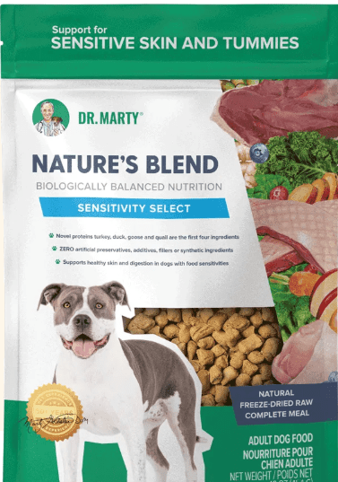 Dr. Marty Nature'S Blend Sensitivity Select Freeze-Dried Dog Food, 6-Oz (Size: 6-Oz)