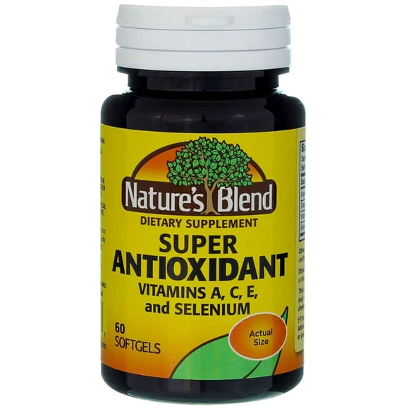Nature's Blend Super Antioxidant Aces 60 Softgels | Vitamin Supplements | Natural Vitamins | Energy Renew | Vitamins A, C and E Plus Selenium | Energy Multivitamin | Balance of Nature Vitamins