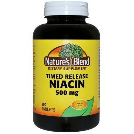 Nature's Blend Timed Release Niacin 500 mg 300 Tabs