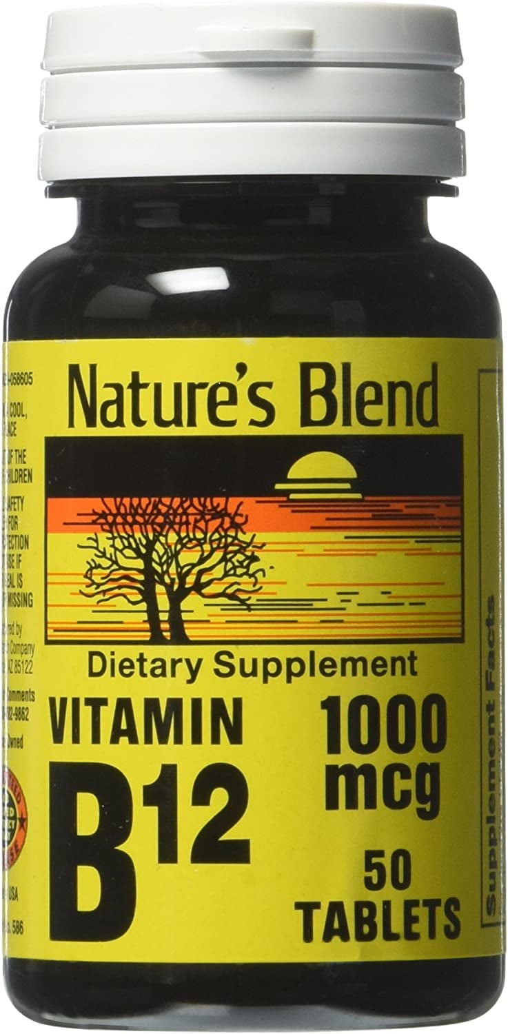 Nature's Blend Vitamin B12 100 mcg Tablets 100 Ct Energy Gummies B