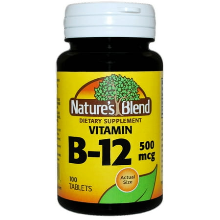 Nature's Blend Vitamin B12 500 mcg Tablets - 100 ct