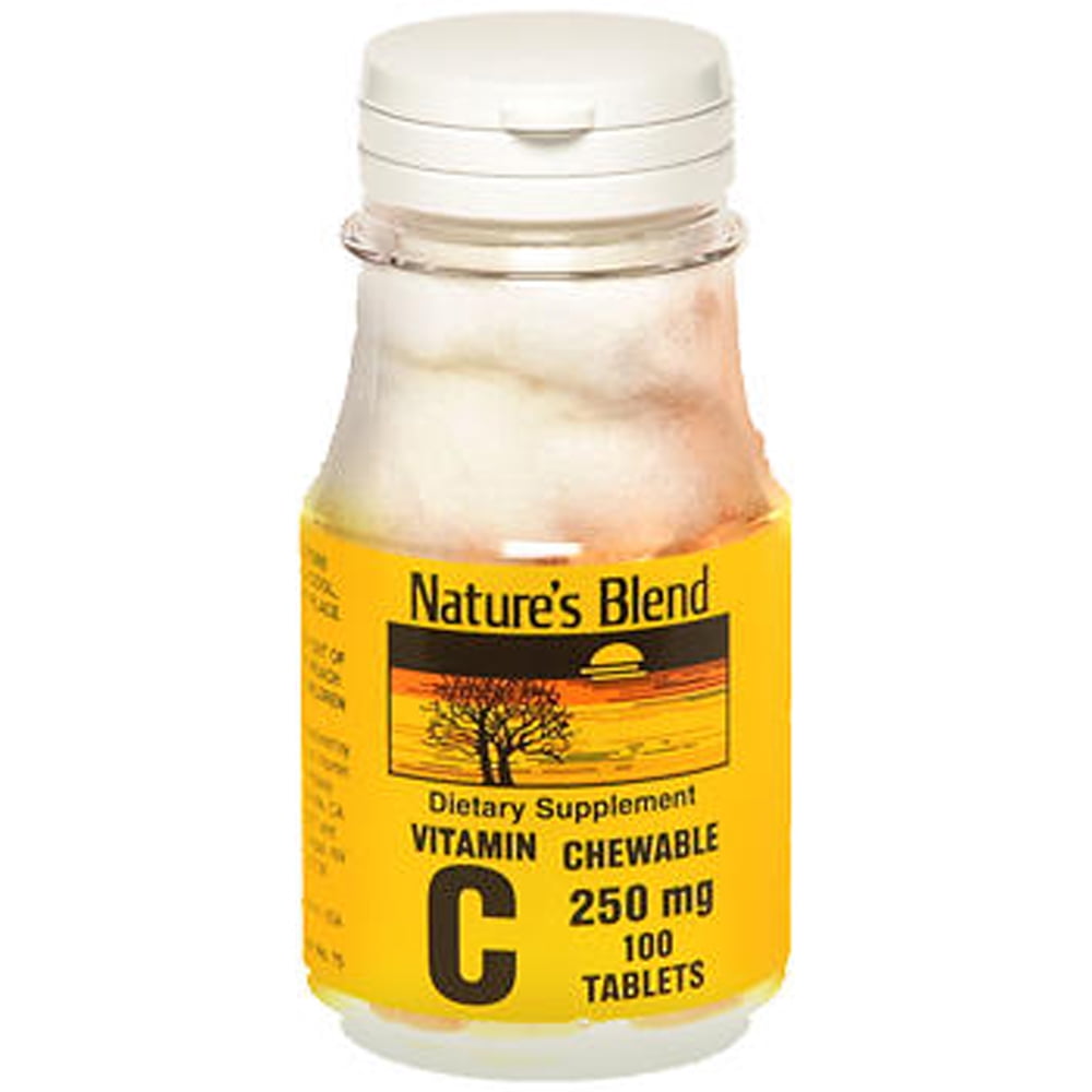 Nature's Blend Vitamin C 250 mg - 100 Chewable Tablets