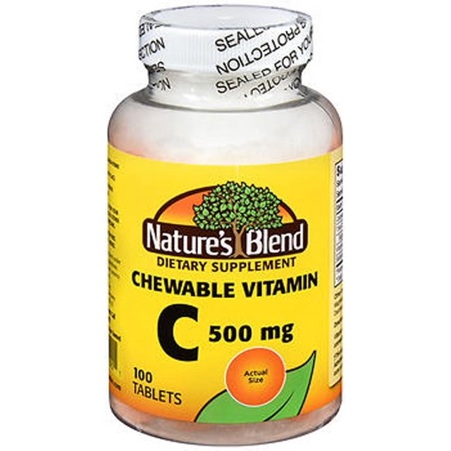 Nature's Blend Vitamin C 500 mg Chewable Tablets 100 ct