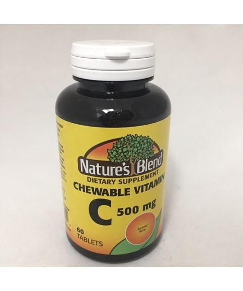 Nature's Blend Vitamin C Chewables 500mg 60ct 079854130829A413