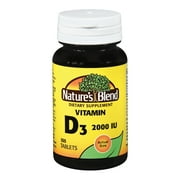 Nature's Blend Vitamin D-3 Tablets, 2000 IU, 100 Count