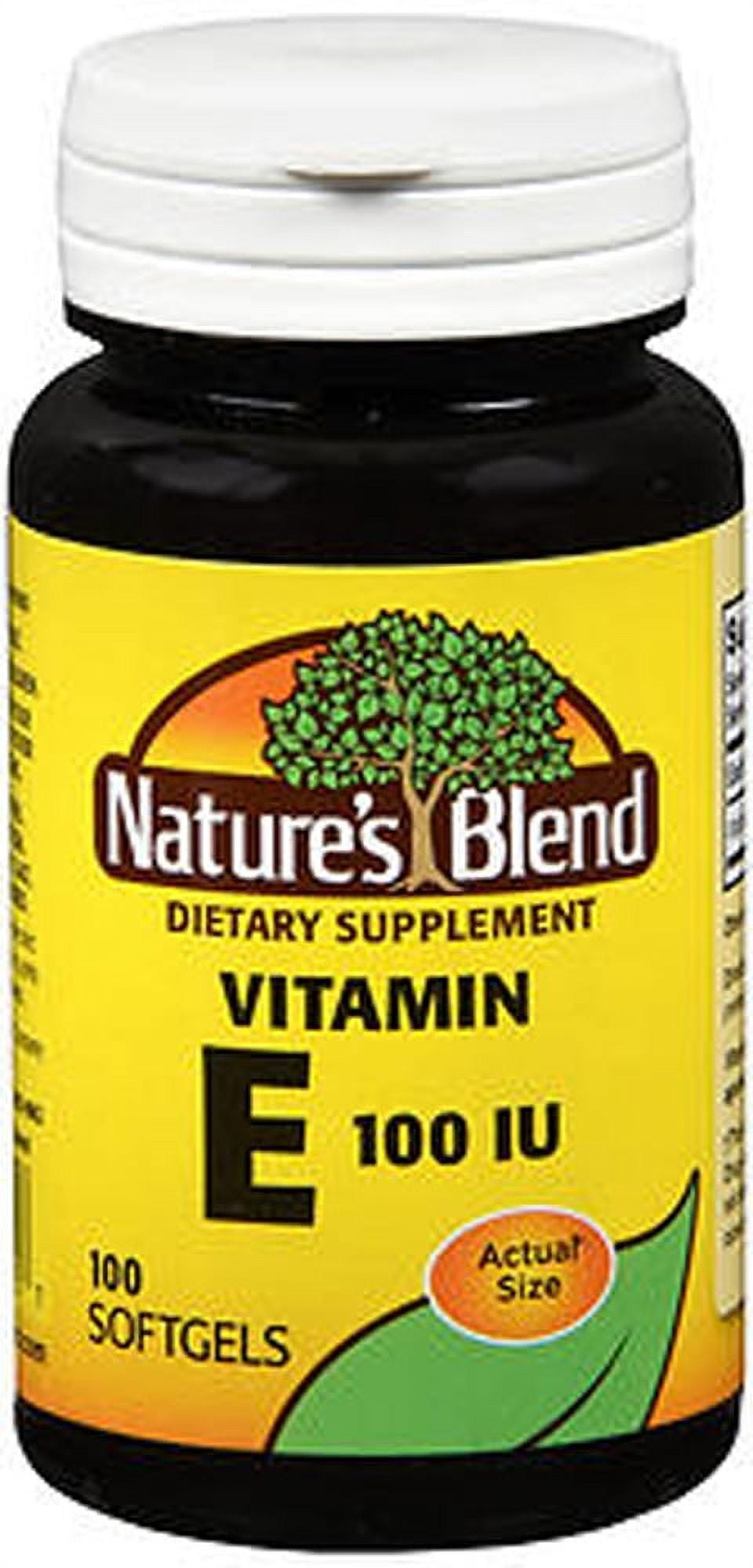 Nature's Blend Vitamin E 100 IU 100 Softgels