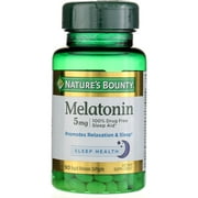 Nature's Bounty Sleep Health Melatonin Rapid Release Softgels, 5 mg, 90 Ct (4 pack) (Bundle)