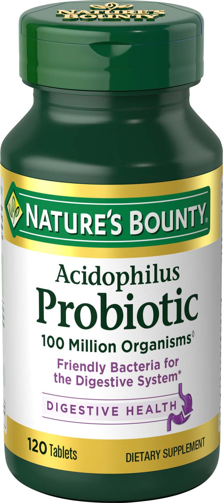 Natures Bounty Acidophilus Probiotic Supplement, 120 Tablets