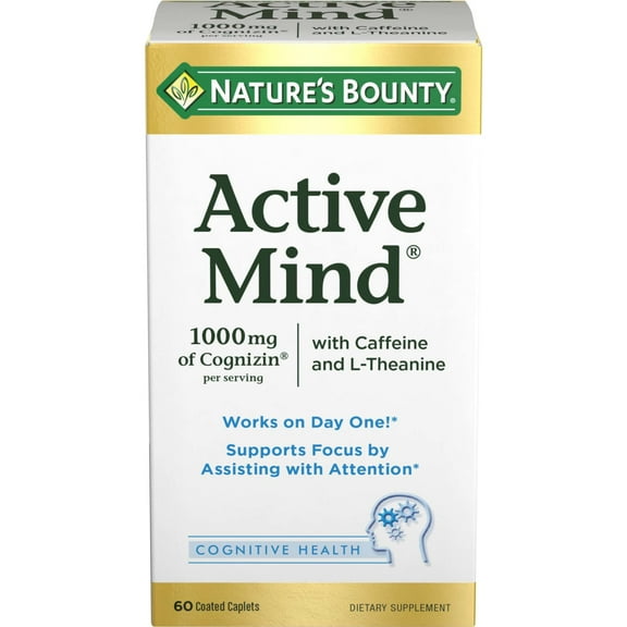 Nature's Bounty Active Mind, 60 Coated Caplets