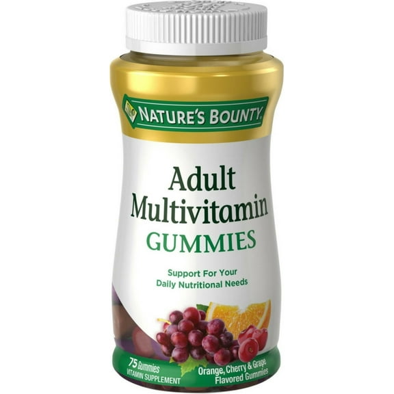 Nature's Bounty Adult Multivitamin Gummies 75 Each (Pack of 4)