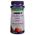 thumbnail image 1 of Nature's Bounty Advanced Hair, Skin, Nails, 2X Biotin, 80 Strawberry Gummies 1 ea (Pack of 2), 1 of 5